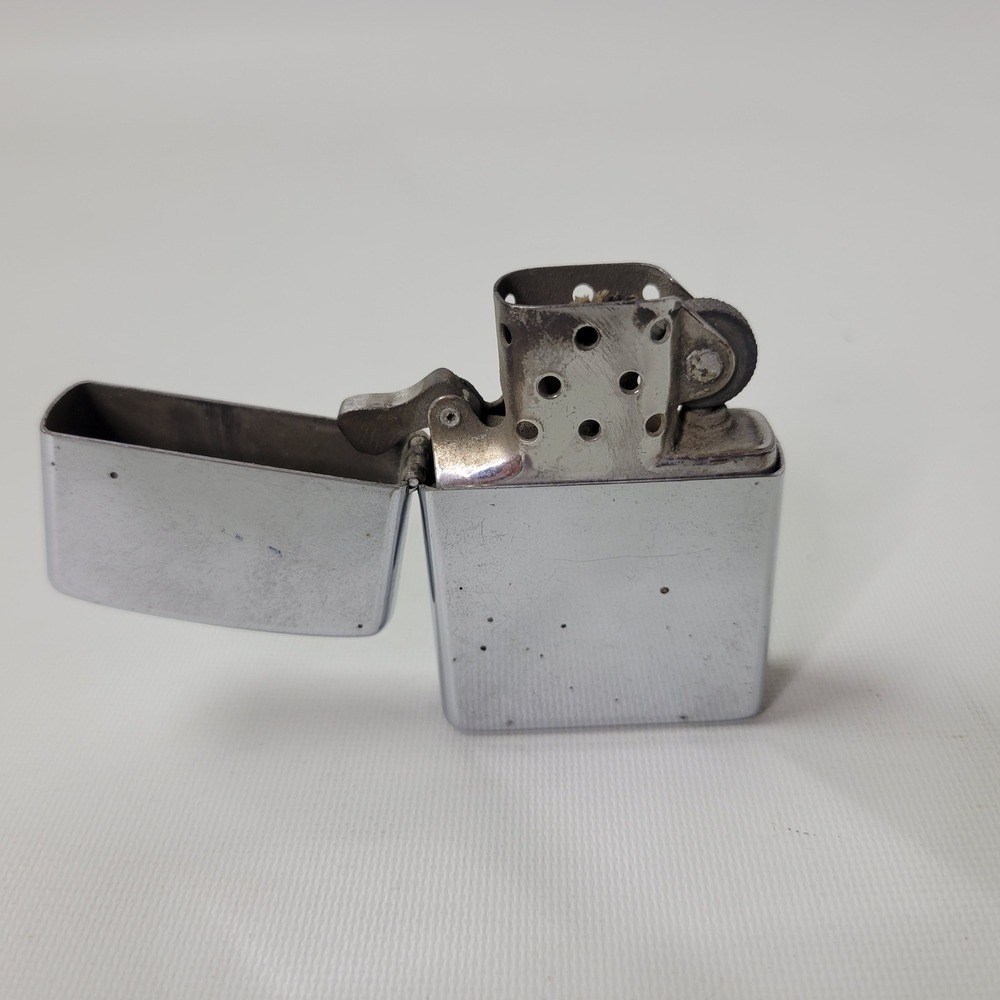 Vintage Zippo Chrome Lighter Bradford PA Pat 2517191 Windproof 1965